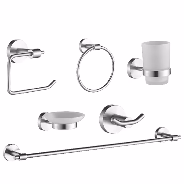 kit de baño de acero inox