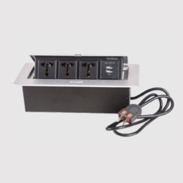 CAJA CONEXIÓN ( 3TOMAS+2*USB)