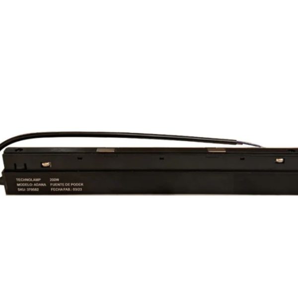 Driver negro para riel magnético 200 W 48V