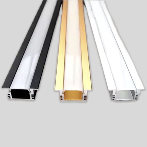 Perfil De Aluminio Empotrado 24.7 x 7 x 17.4 mm Para Cinta Led