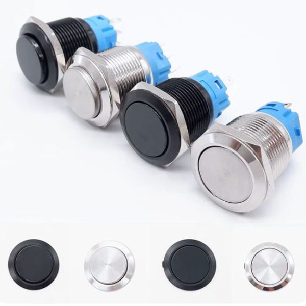 Interruptor de botón de Acero