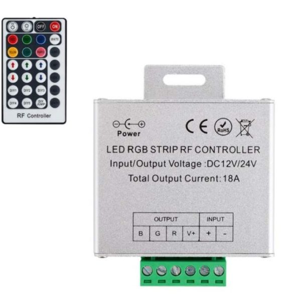 Controlador Regular P/Tira Led RGB 12V/24V DC
