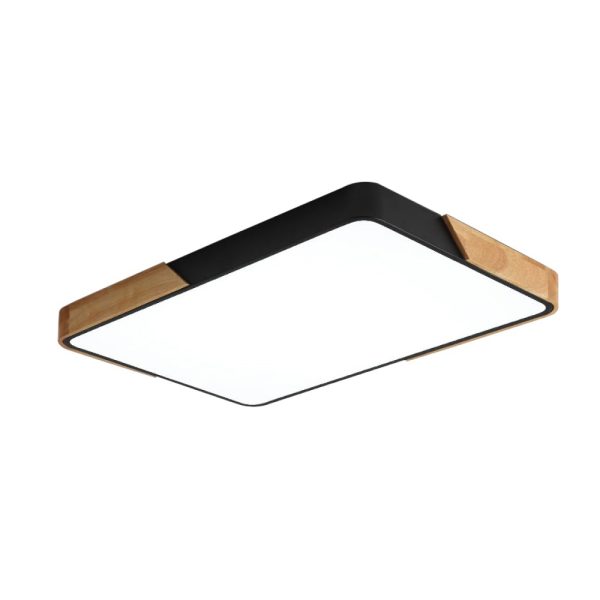 Plafon Smart Elegant Con Control 48W Negro/Blanco